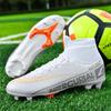 Football Shoes Men Soccer Spikes Non Slip Wear Resistant Lightweight Elastic Ankle Protect Competition Training Sport Sneakers