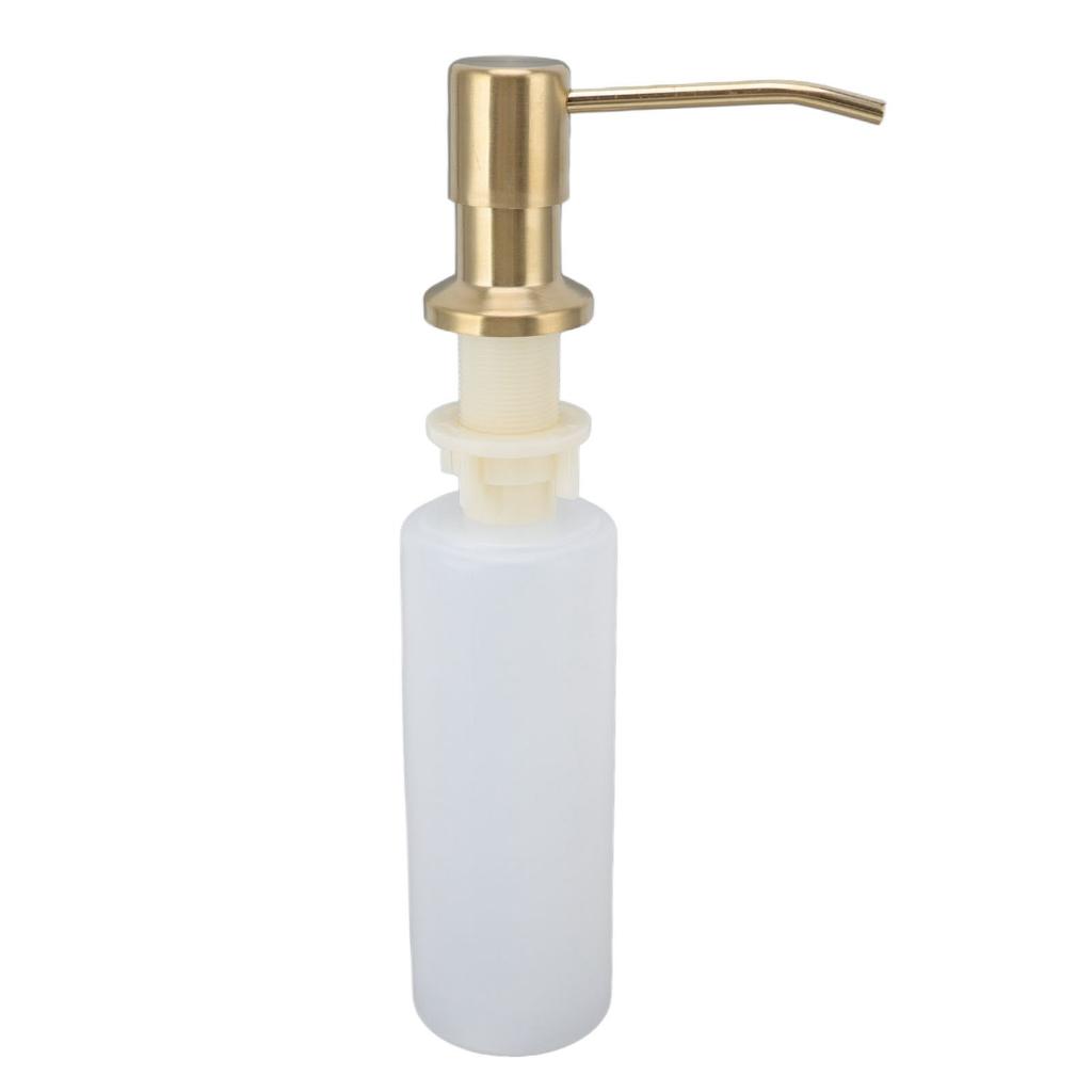300ml Kitchen Sink Soap Dispenser Stainless Steel 360 Degrees Rotation Multifunctional Soap Dispenser for