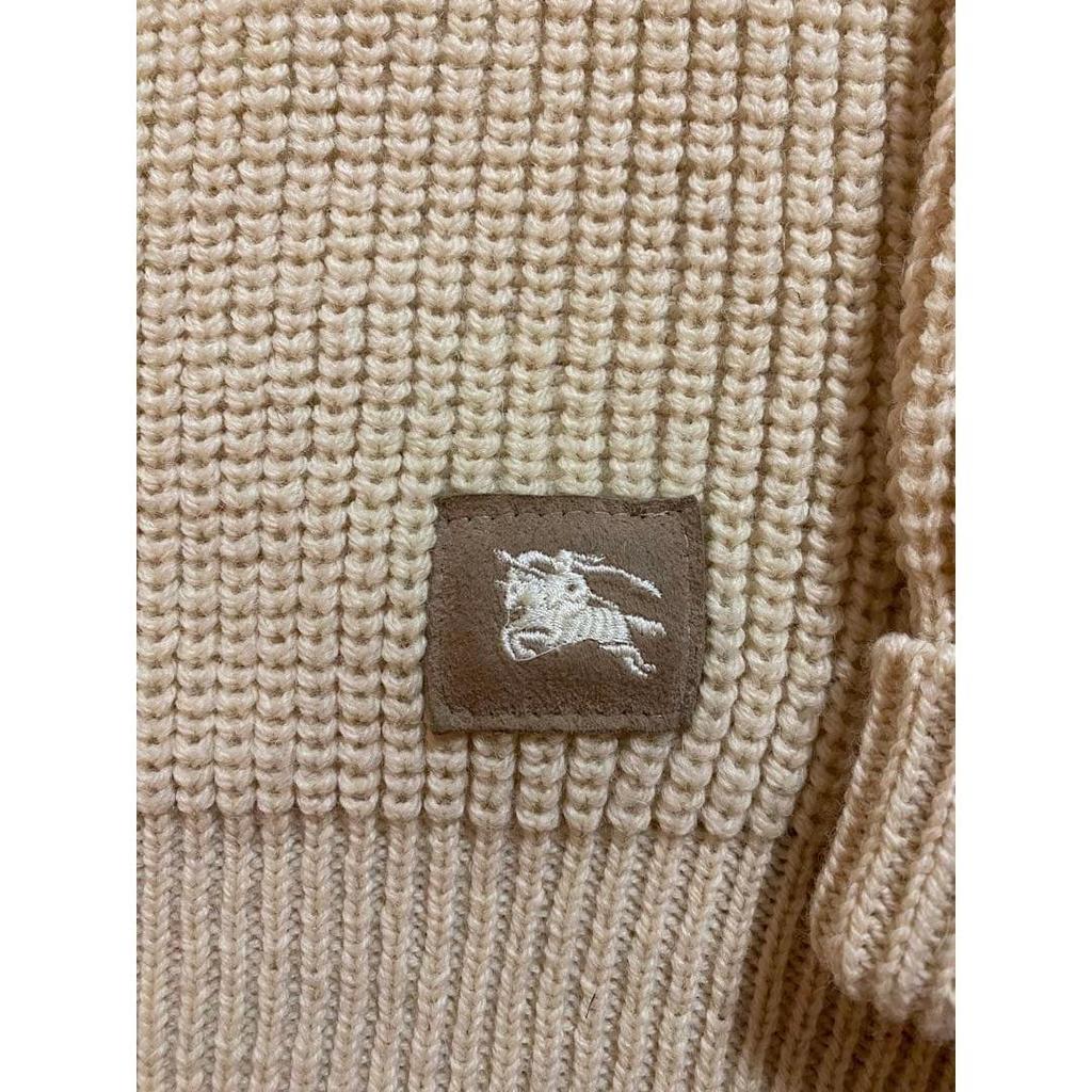 Б/у Вязаный свитер BURBERRY S Бежевый Мужской