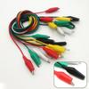Insulated Crocodile Clip Test Leads Electrical Clamp Cable Set of 10