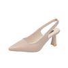 Spring Summer New Pointed High Heels for Women Thin Heels Baotou Sandals Back Hollow Shallow Mouth Single Shoes for Women