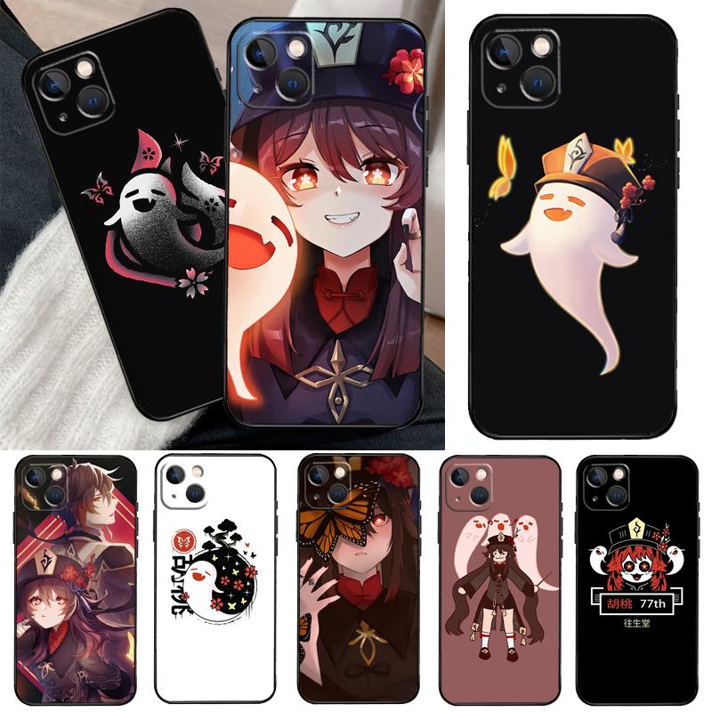 Чехол-призрак Ху Тао из Genshin Impact для Samsung Galaxy M14 M12 M11 M13 M15 M06 M16 M36 M56 M31 M53 M32 M52 M35 M55 M34 M54