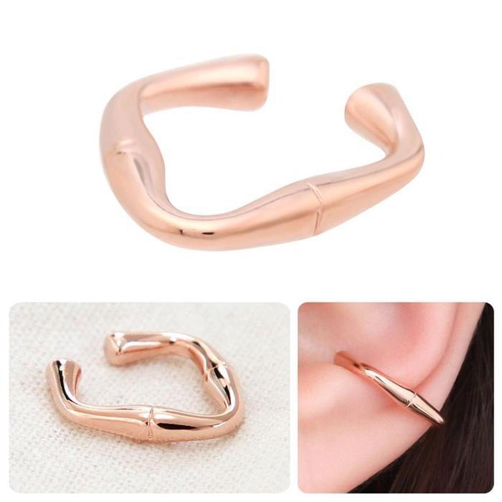 [Onm] Onm 14Kgp Unique Rose Gold Curve Ring Bracelet Ear Cuff (S9594000)