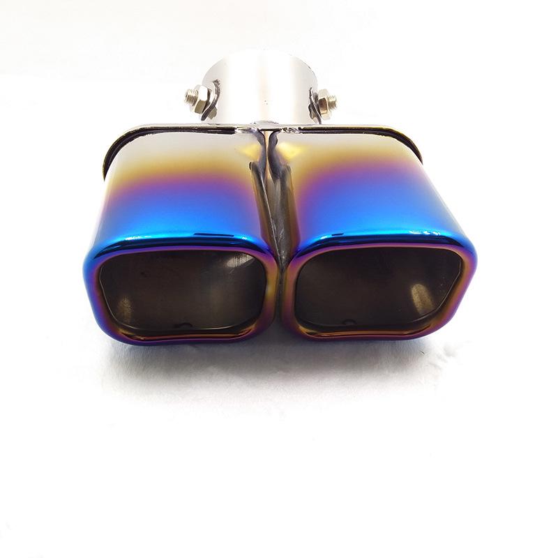 Stainless Steel Blue-Plated Exhaust Tailpipe for Corolla, Fox, Vitara, Vezel, XRV, Fit