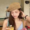 Summer Weave Cap Handmade Painter Hat Fashion Straw Beret  Women