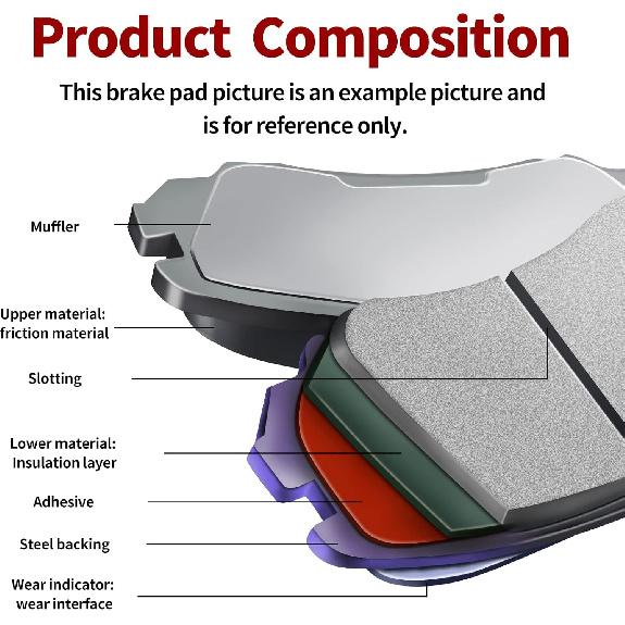 Road Passion FA270 Rear Brake Pads for POLARIS ATV Trail Blazer 250 400(1999-2004)/Trail Boss 325 330(2000-2004)/Xplorer 250 400 4x4(1999-2005)