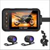 1080P Водонепроницаемая камера для мотоцикла DVR Видеорегистратор для мотоцикла 3,0-дюймовая передняя и задняя камера Видеорегистратор для мотоцикла Аксессуары для мото