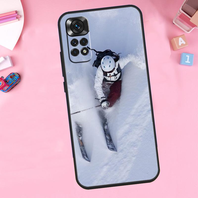 Ski Neige Snowboard For Xiaomi Redmi Note 13 14 9 10 11 12 15 Pro Plus Phone Case For Redmi 15 C 14C 10C 12C 13C