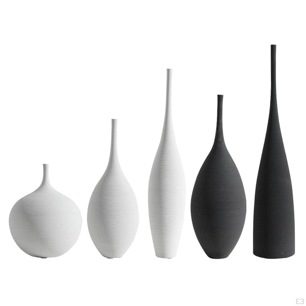 Керамические Вазы для Цветов, Декоративная Ваза-Бутон, Центральные Элементы для Домашнего Декора, Вазы для Полки, Каминной Полки