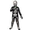 2024 Kids' Black Luminous Skull Skeleton Halloween Costume