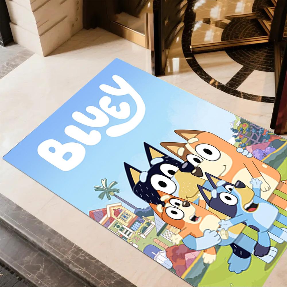 Bluey's Festive Friends Carpet Perfect for Decorate room Balcony Kitchen Bedrooms Antislip Carpet Office home decor Spiritual Gift