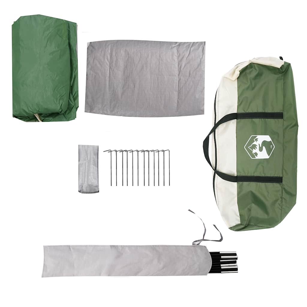 2 Person Camping Tent Green Waterproof