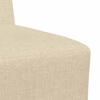 Modular Armless Sofa 2 Pieces Cream 55 x 74 x 82 cm Fabric