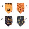 С колокольчиком Хэллоуинский питомец шарф полиэстер дышащий Хэллоуин собака треугольное полотенце регулируемый мягкий тыква собака бандана косплей