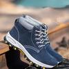 Новый тип защитной обуви для труда из стали Baotou Cattle Anti Leather Anti Hit Anti Puncture Gas Site High Top Work Shoes Men