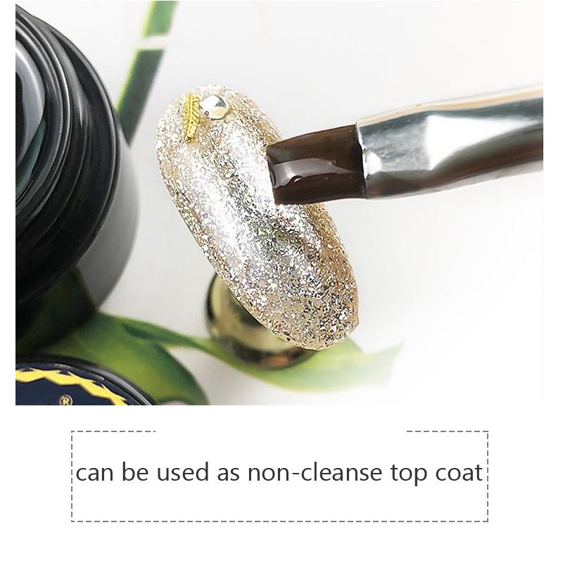 1 шт., верхний слой без протирания, суперсильный клей, 4 в 1, прозрачный гель-лак для ногтей, украшения для дизайна ногтей, кристалл, липкий