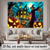Party Backdrop Halloween Flat Banners Scary Pumpkin Celebrations Wedding Enthusiasts Celebration Photo Booth Front Door Decor