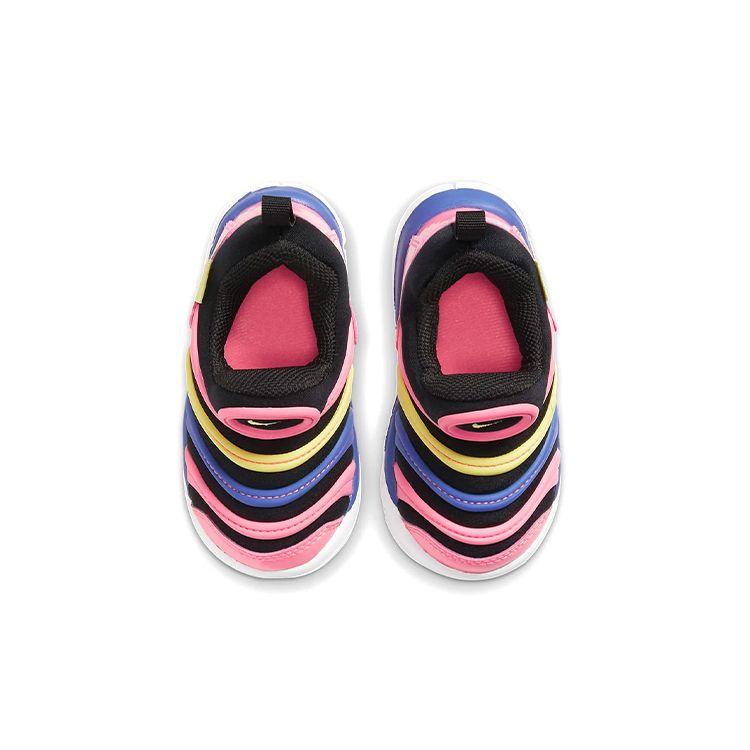 Nike Dynamo Free Caterpillar Sports Casual Low-Top Walking Shoes Baby Shoes Pink Black Blue 343938-025