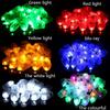 10Pcs Small LED Balloon Light Craetive BulletsHead Shape Lamp Bar Lantern Christmas Wedding Party Glow Decor