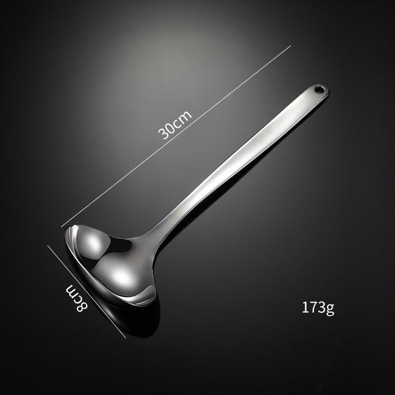 HANYANG 304 Stainless Steel Soup Shell Leakage Spoon Gold Titanium Plated Multi-specification Hot Pot Soup Spoon Household Kitchen Tableware