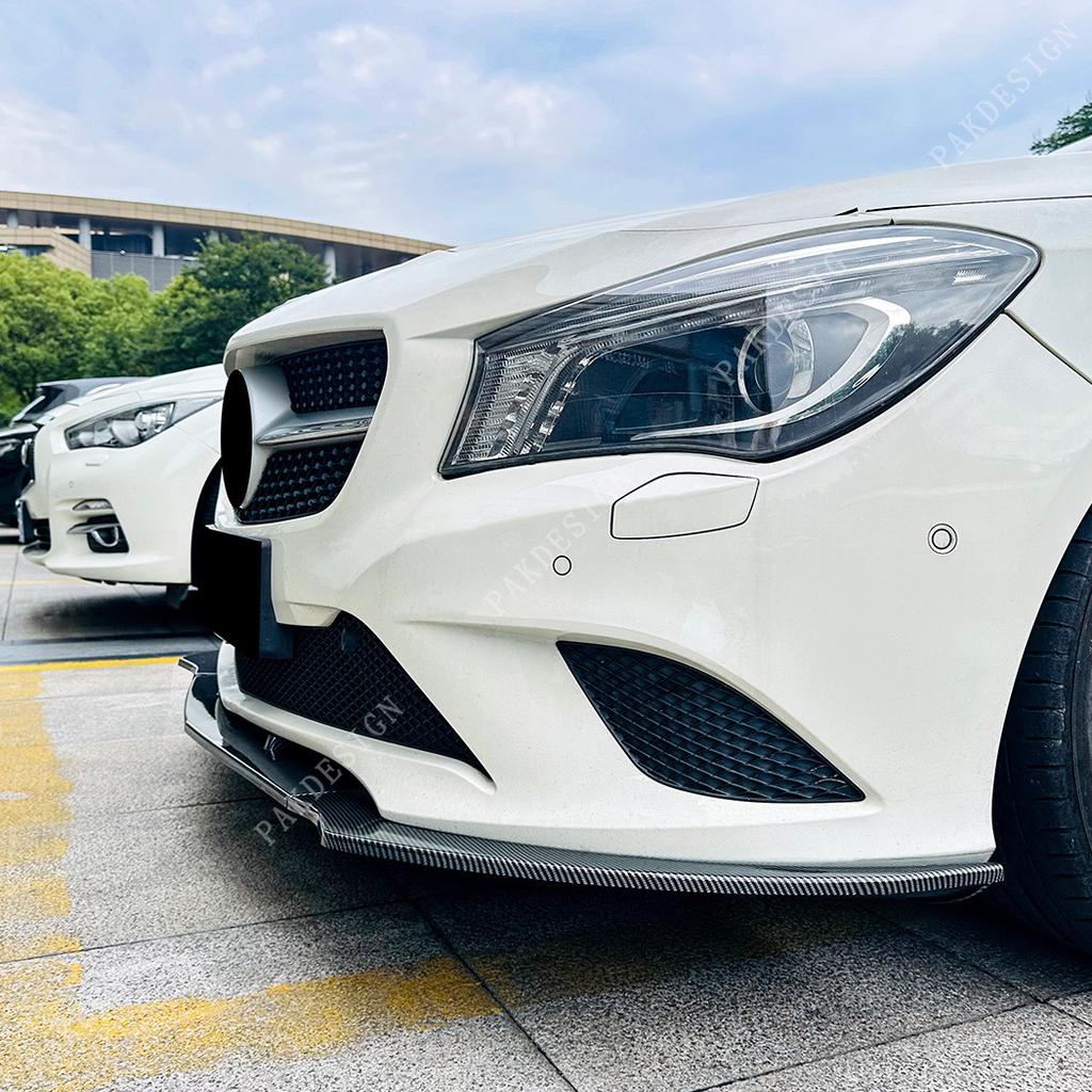 For Mercedes Benz CLA Class C117 CLA 200 220 180 2013-2015 Front Bumper Lip Splitter Spoiler Diffuser BodyKit Accessories Tuning