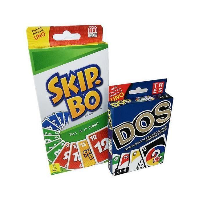 UNO Solitaire - Cartes version DOS - Jeux de société classiques - Divertissement de fête multijoueur