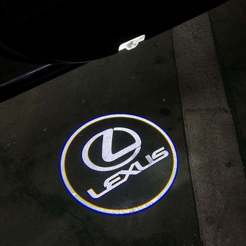 AAPJ1 2026 Hot Interior Stickers Led Emblem Car Door Light Luces Ghost Shadow Projector Car Decoration For Lexus RX ES GX LS LX IS GS