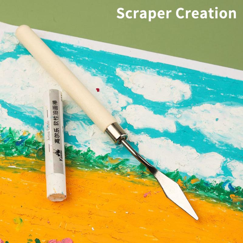 7 шт./компл., ножи для рисования маслом из нержавеющей стали, ремесла художника, шпатель, мастихин, картина маслом, нож для смешивания, скребок, художественные инструменты