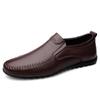 Men Shoes Slip On Footwear Leather Mens Loafers Casual Breathable Driving Loafers Moccasins Lightweight Shoes Handmade Footwear
