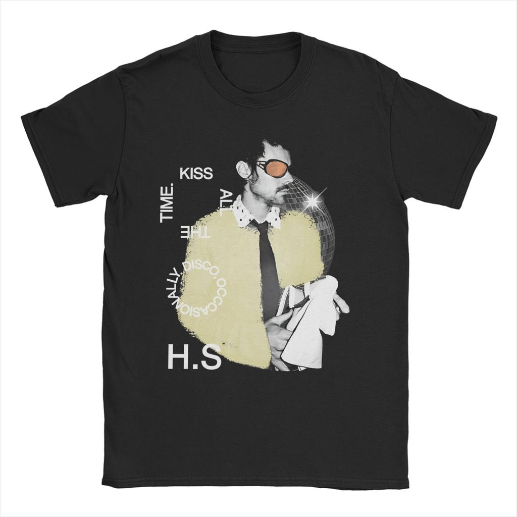 Kiss All The Time Harrys Tour TShirts Unisex Women Styles Hipster Pure Cotton Tee Shirt Crewneck Short Sleeve T Shirt 6XL Clothes