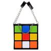 Chic Cubic Shape Box Women Handbags Designer Chains Totes Luxury Pu Leather Messenger Bag Ladies Personality Small Purses