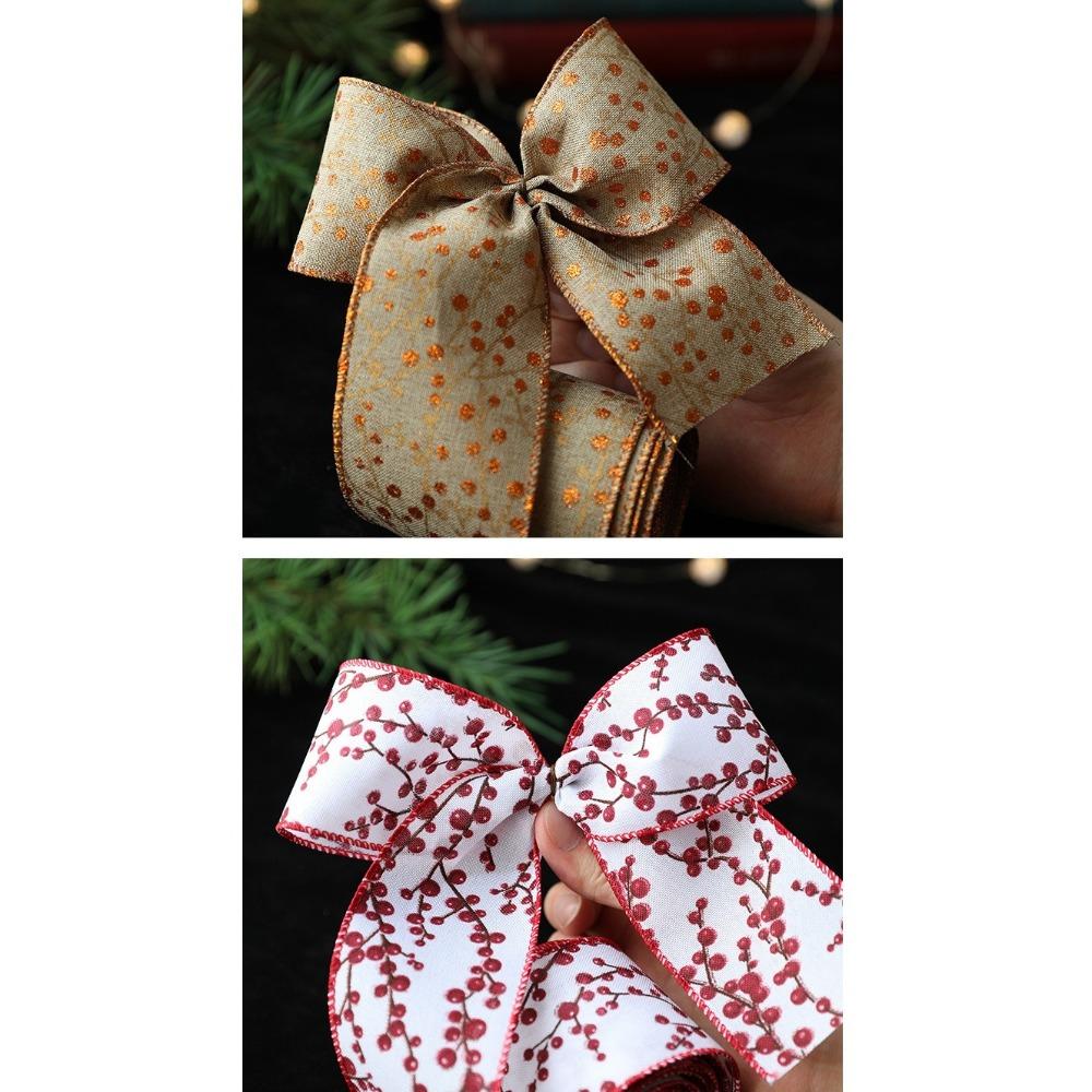 Рождественский подарок Рождественская лента Сделай сам Лента из мешковины Новая тканевая лента-завиток