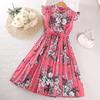 Girls' Dress Summer Korean Children's Dress Retro Princess Dress Kids Clothing