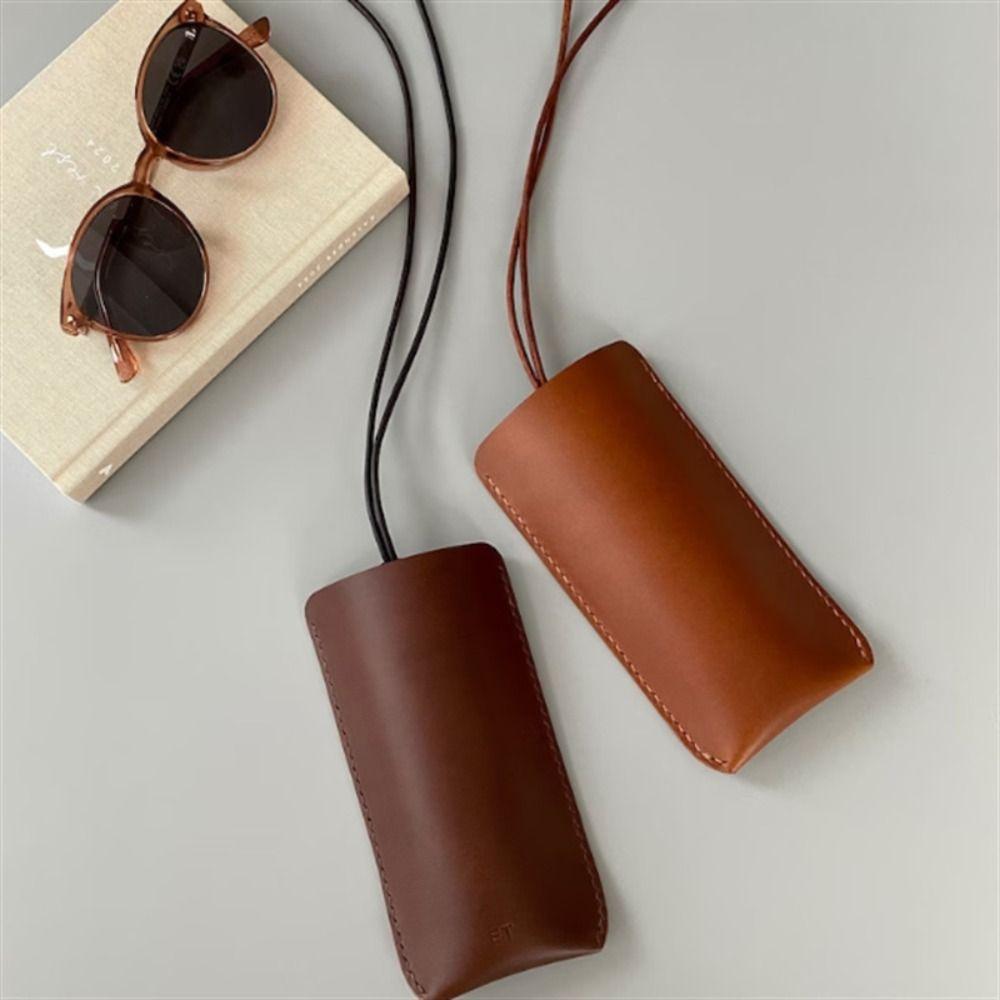 Регулируемый чехол для солнцезащитных очков с цепочкой из искусственной кожи, подвесные солнцезащитные очки, ювелирные аксессуары