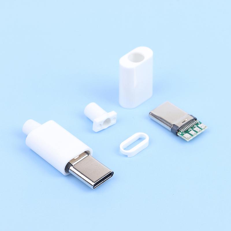 2Set Type-C Mirco Usb 3.1 High Current Fast Charging Connector Male Plug Diy Repair Accessories