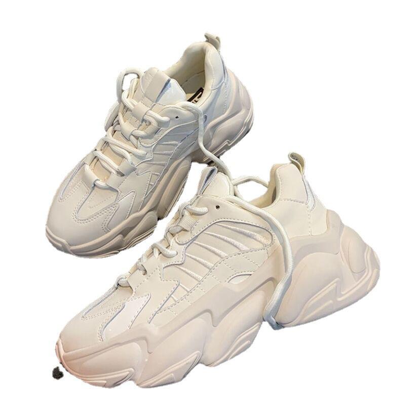 Модные классические женские повседневные туфли Корейская версия универсальные на толстой подошве удобные спортивные туфли Новые студенческие кроссовки для бега