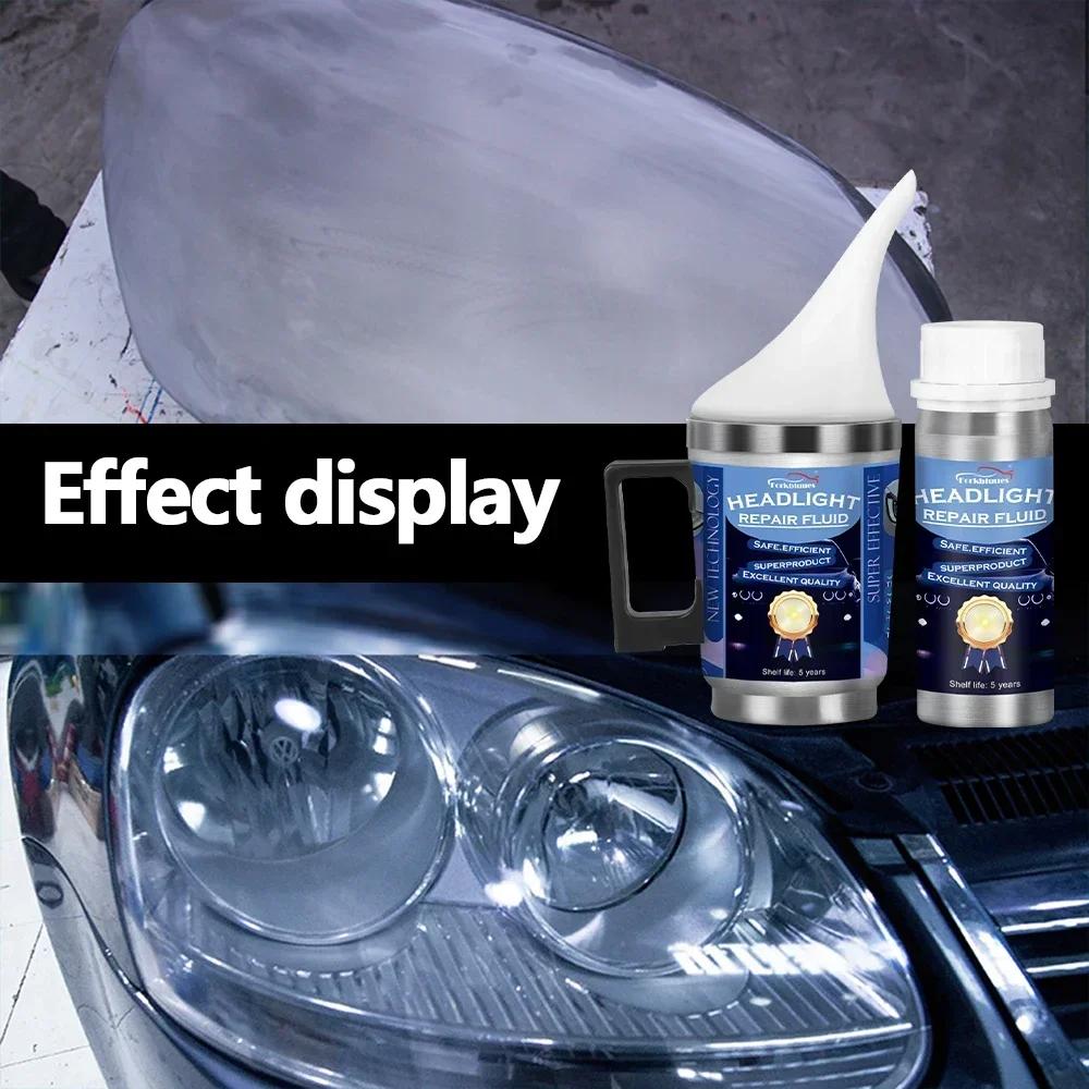 Комплект для полировки автомобильных фар, набор для восстановления фар, инструмент для автомастерской, 800 мл, жидкий полимерный испаритель