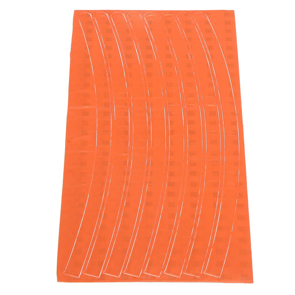 Bicycle Wheel Rims Reflective Stickers Night Riding Safety Stickers Decoration TapeOrange