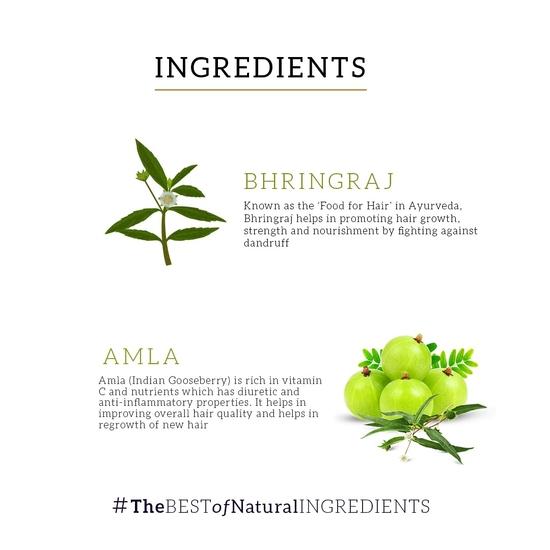 KHADI NATURAL Масло для волос Amla & Bhringraj | Травяное масло для усиления роста волос | Нелипкое масло для волос | Без силикона и минерального масла | 200 мл