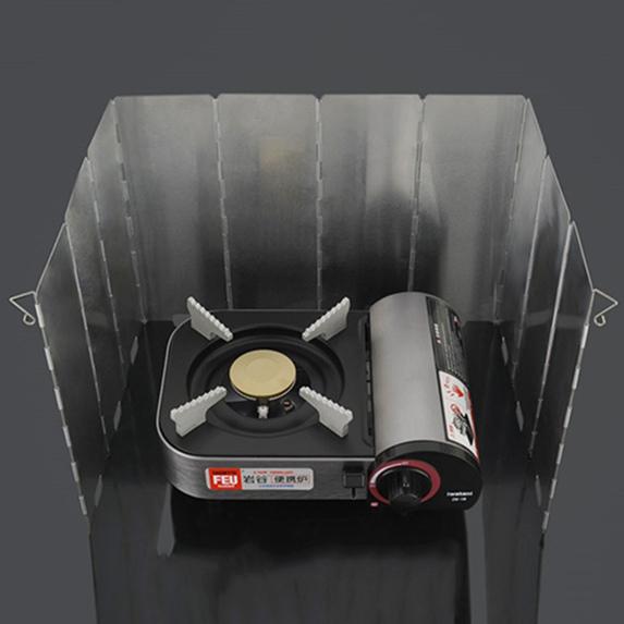 Складная плита Лобовое стекло Экраны На открытом воздухе Кемпинг Кулинария Газовые плиты Лобовое стекло Оборудование для кемпинга