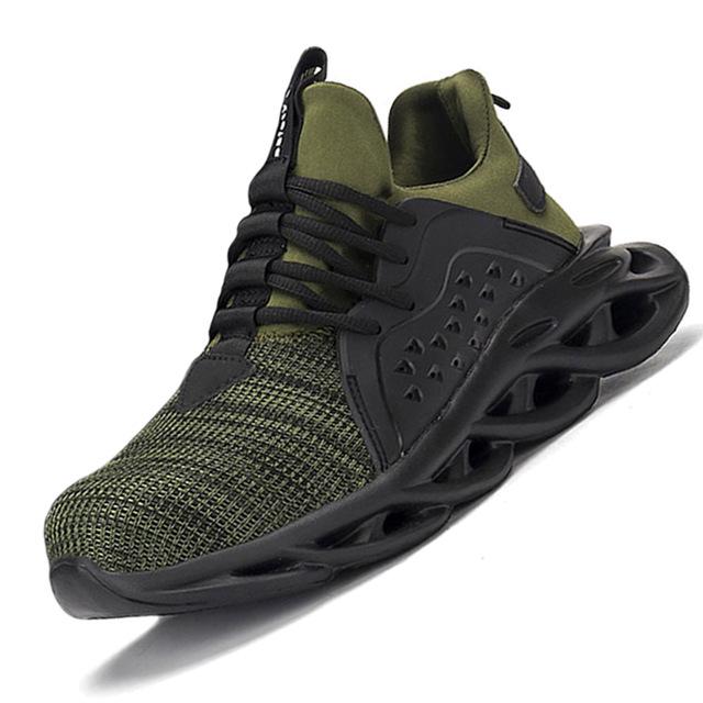 Мужские кроссовки со стальным носком, противоударная рабочая обувь, противопрокольная, противоскользящая, рабочая защитная обувь, защитная обувь, мужские и женские рабочие защитные ботинки, дышащие