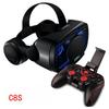 3D VR умные очки гарнитура шлем виртуальной реальности смартфон полноэкранное зрение широкоугольный объектив с контроллером гарнитура 7 дюймов