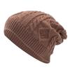 New Single Layer Pleated Pile Pullover Hat for Men and Women Knitted Autumn and Winter Rhombus Ear Protection Warm Woolen Hat