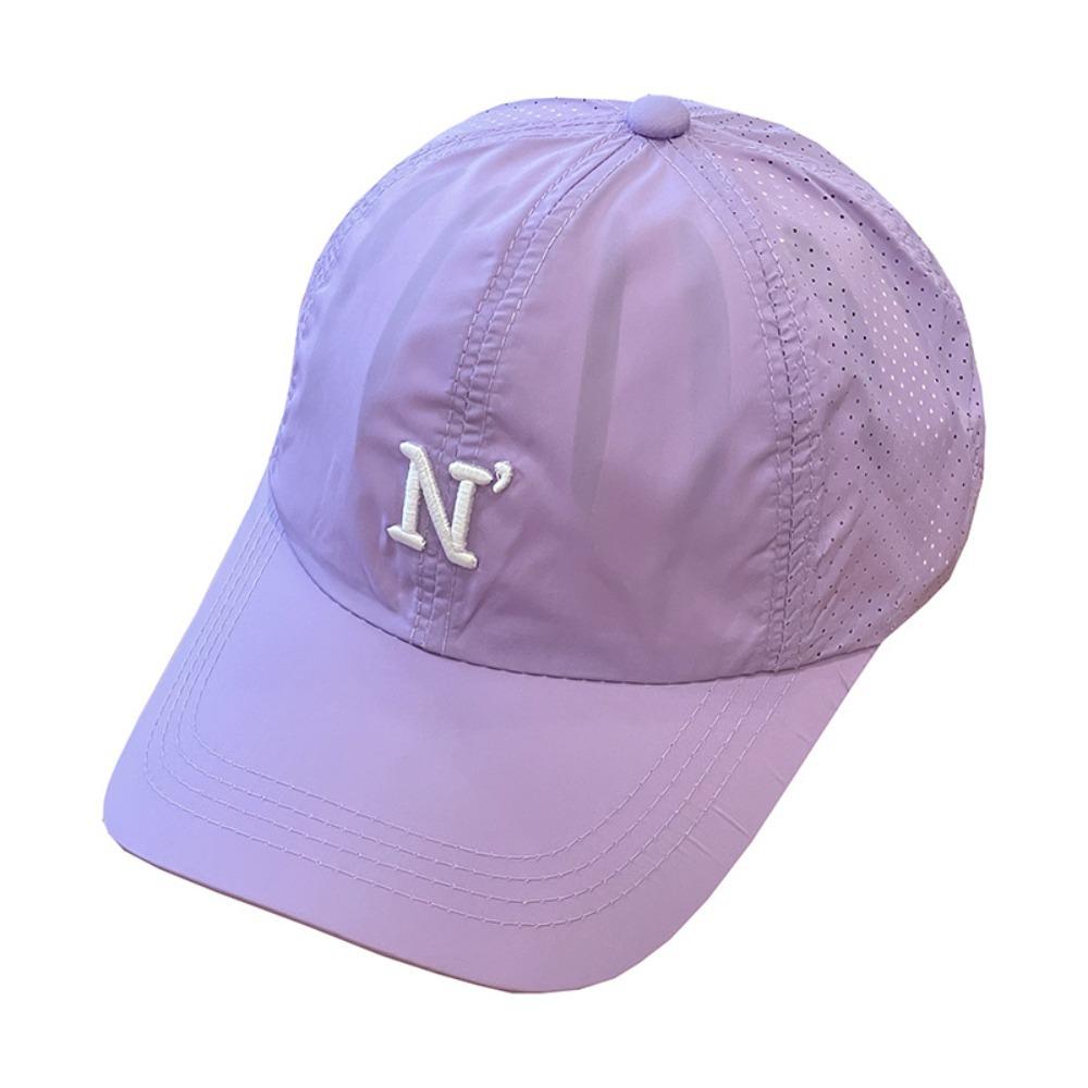 Letter N Embroidery Men Snapback Cap Candy Color Trucker Hat Simple Breathable Mesh Sunhat Outdoor