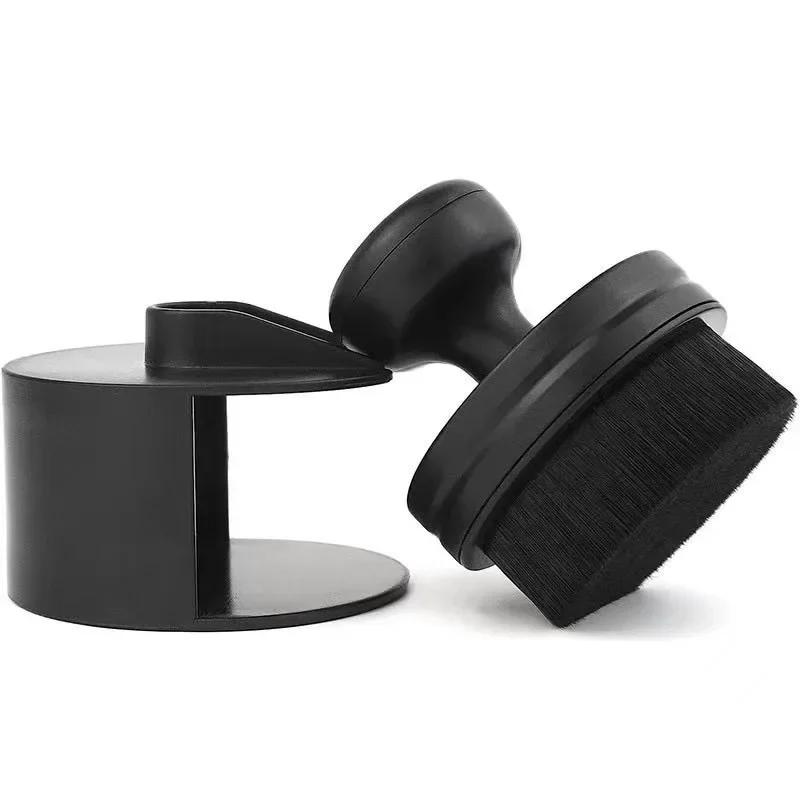 Auto Detail Brush Portable Car Tire Brush with Seal Cover High Density Soft Detailing Brush for Tire Shine Polish Wax Car Care