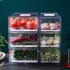 Kitchen Refrigerator Storage Box Drawer-Type Fresh-Keeping Box Food-Grade Eggs And Meat Food Frozen Finishing Storage Box