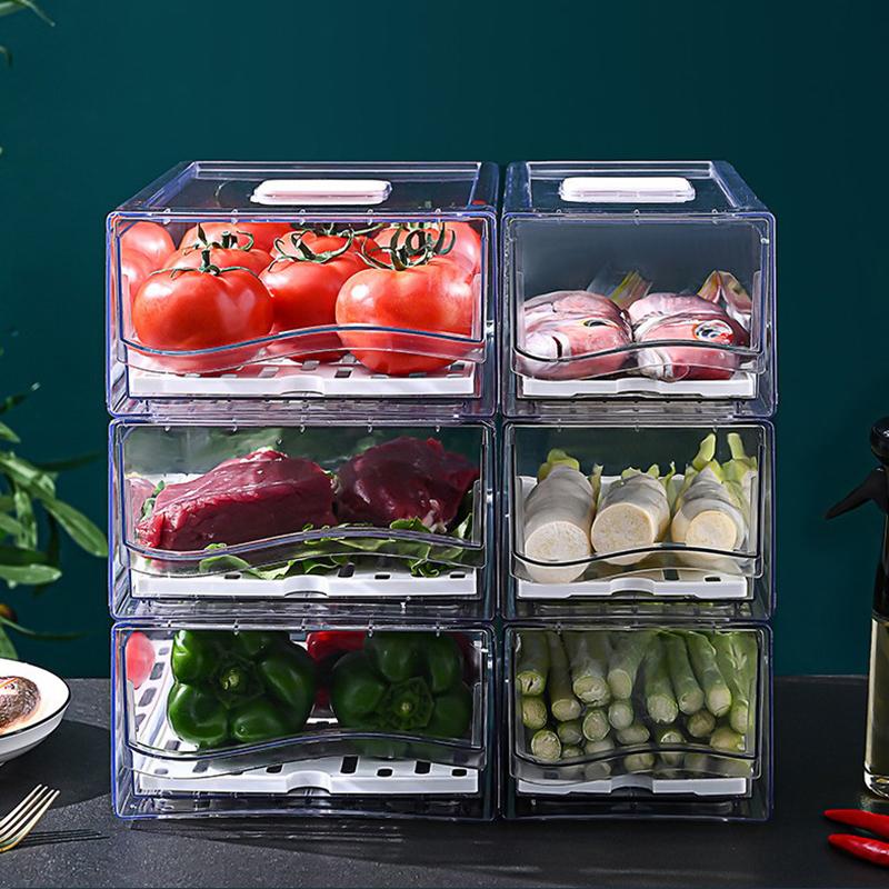 Ящик для хранения в кухонном холодильнике Ящик для хранения свежих продуктов Ящики для хранения замороженных яиц и мяса