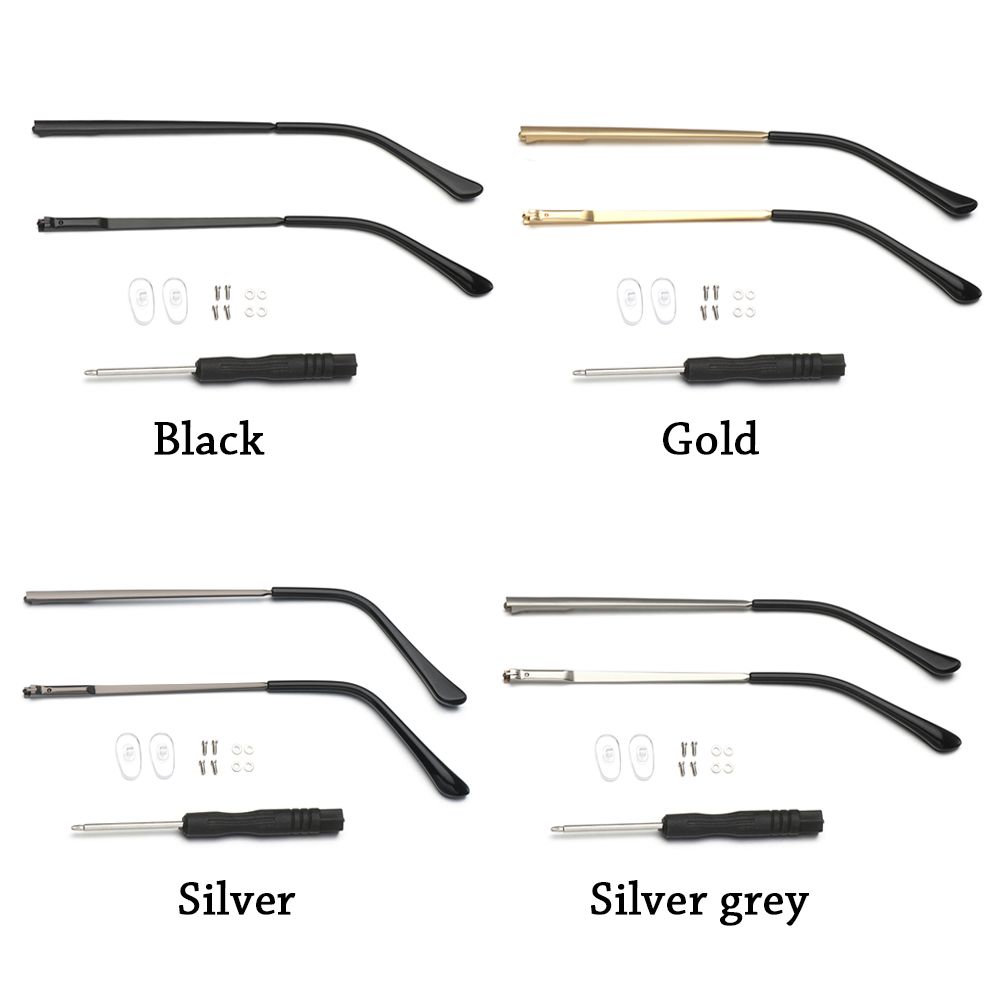 1 Pair Metal Anti-Slip Repair Tool Glasses Arm Spectacle Frame Replacement Leg Eyewear Accessories