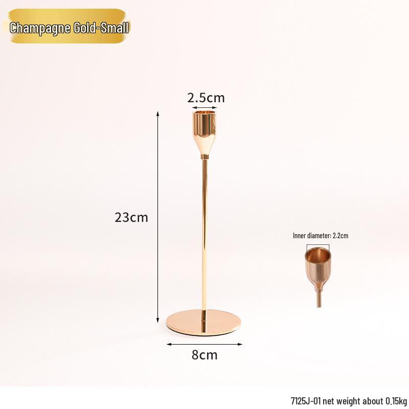 Винтажный французский подсвечник-украшение – Романтический европейский держатель для свечей для декора стола и фотосессий