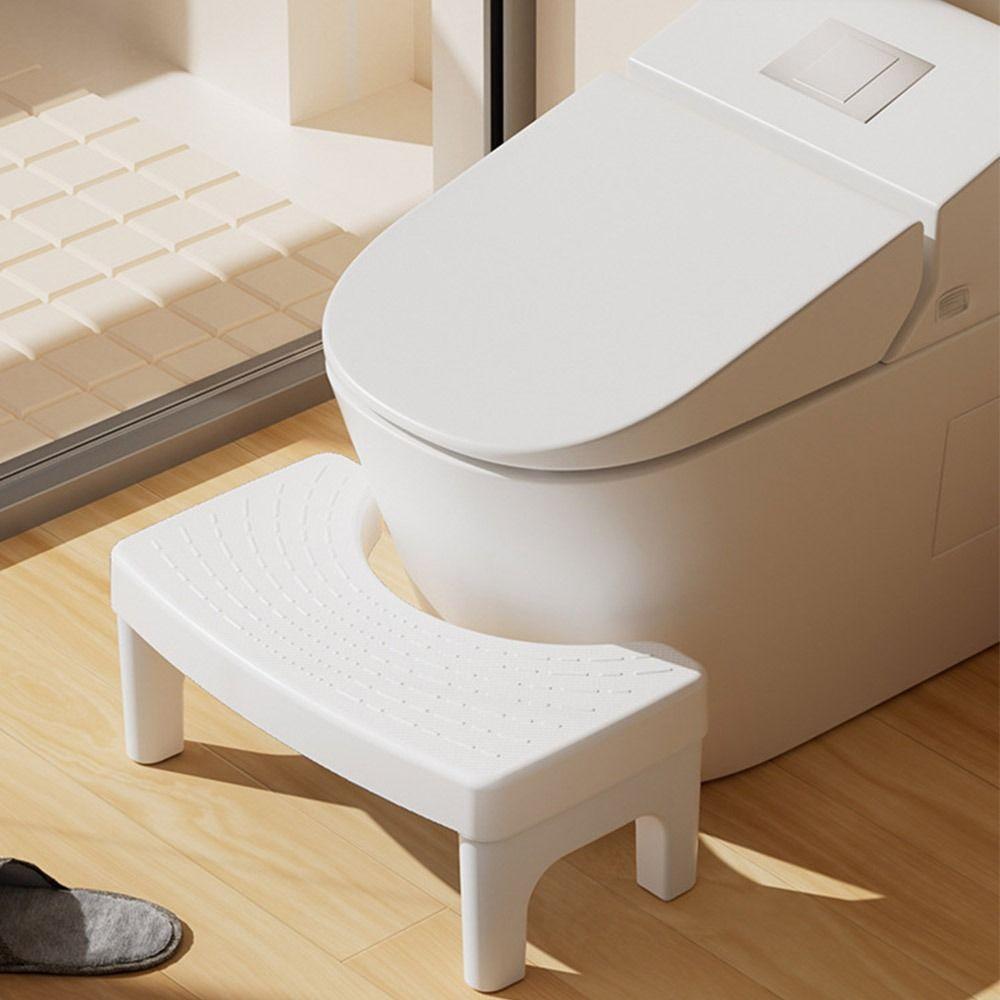 Plastic Foot Stool Non-slip Poop Stool Portable Toilet  Seat  Stool  Home Adult